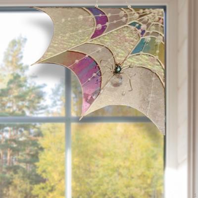 Spiderweb Door Topper Decor Acrylic Decoration Halloween Corner for