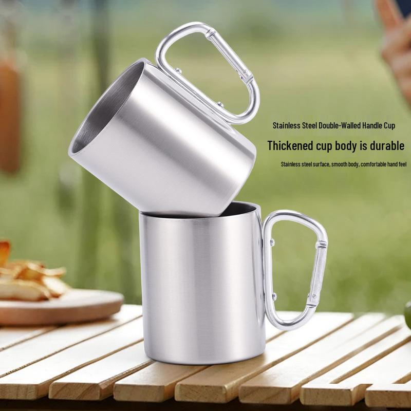 Stainless Steel Double-layer Camping & Sports Water Mug