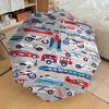 1PC Transportation Vehicles Umbrella-8-Rib Reinforced, Automatic Open, Lightweight & Durable, Cute Fashion Accessory for Outdoor-T398