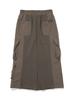 Bbc Earth W Woven Patch Buckle Cargo Skirt_Dark Grey