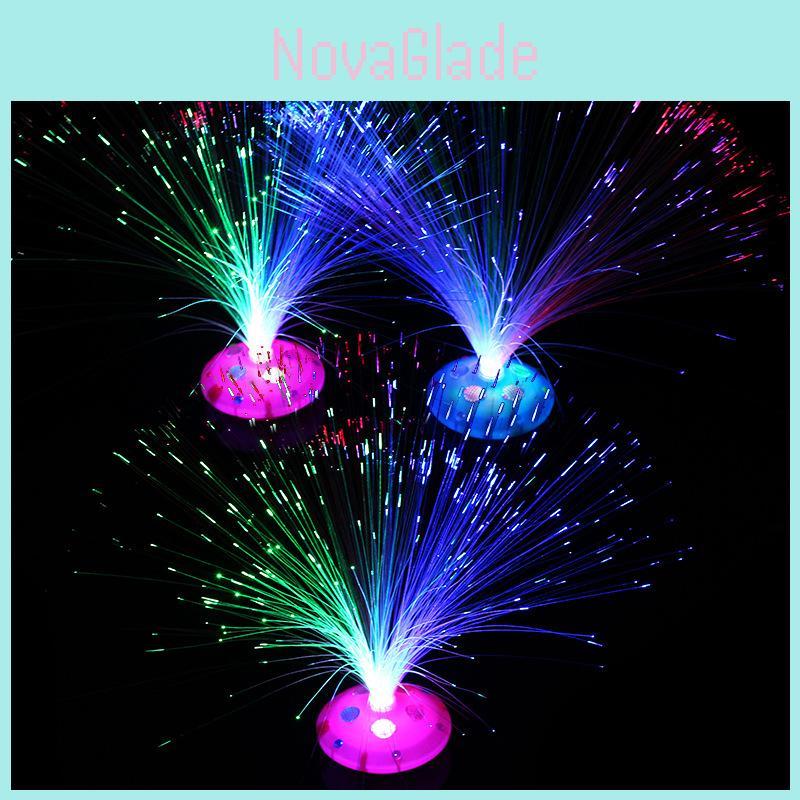 Vibrant Christmas Color Changing Led Fiber Optic Night Light Perfect For Any Room