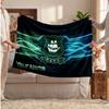 Plymouth Argyle FC Personalized Fleece Blanket With Football Logo, Custom Name Text Soft Warm Home Throw Blanket