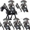 Medieval Knight Figures Building Blocks Elf Guard Dwarf Warrior Wild Boar Sheep Mount Fantasy Movie Character Soldier Bricks Toy