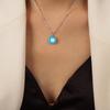Meier New Retro Chic Titanium Steel Gold-plated Enamel Devil's Eye Pendant Necklace