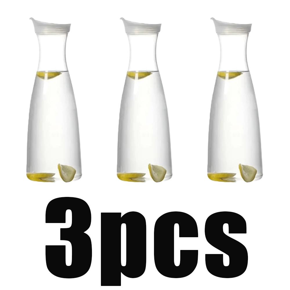 1/3/Pcs 600ml/110ml/1600ml Cold Water Bottle Multipurpose Large Capacity Fruit Juice Milk Jug Portable Water Kettle For Camping