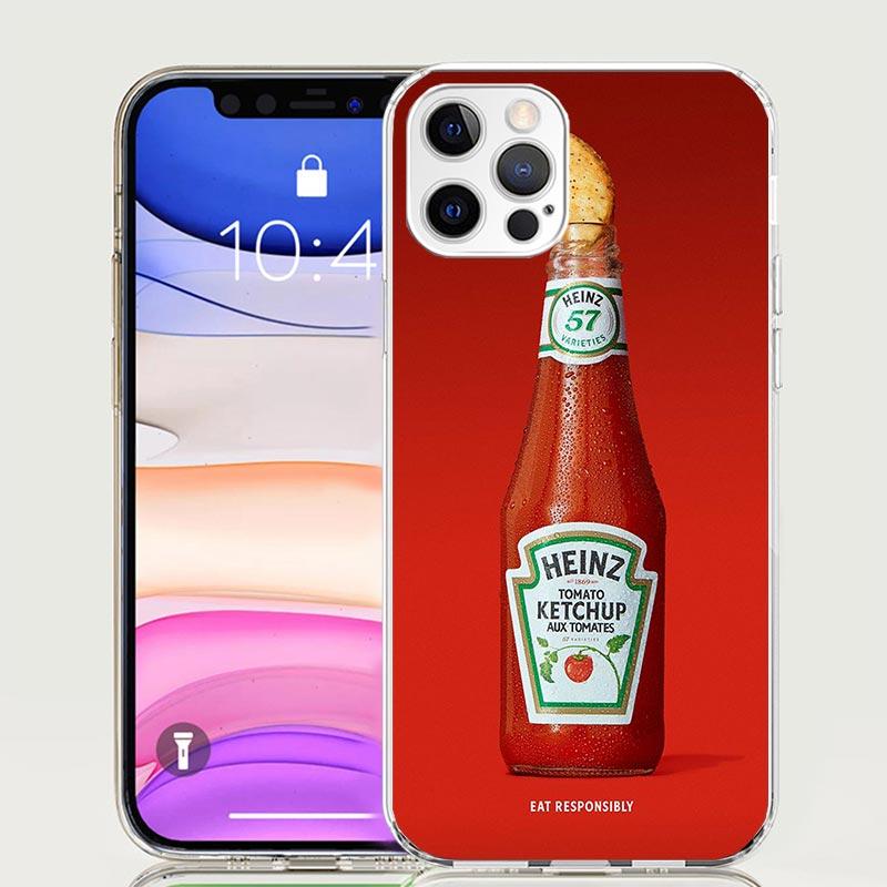 

Lamb Heinz Tomato Ketchup Phone Case For iPhone 17 Air 16 15 Plus 11 14 Pro Max 13 Mini 12 7 8 + SE Pattern Art Customized Cover iPhone 16