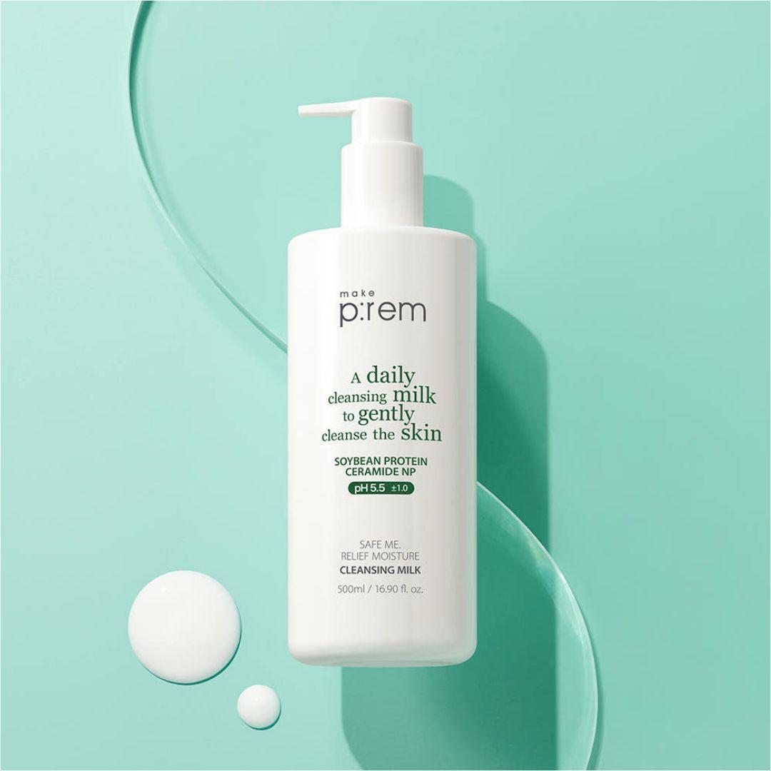Make P:rem Safe Me Relief Moisture Cleansing Milk 1 Pack (500ml)