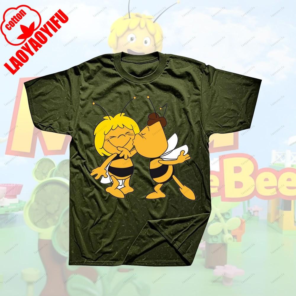 Maya The Bee Movie Cartoon Character T-shirts Cartoons T Shirt for Fitness Training Jogging Outdoor Activities