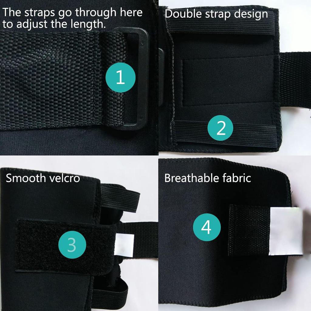 2 Pcs - Sciatica Pain Relief Brace, Black Pressure Point Brace Relieve Acupressure Leg Sciatica, Magnetic Therapy Leg Knee Back Pain Relief Magic Leg