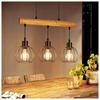 Lampadario - NETTLIFE - Lampadario vintage industriale - 3 lampadine E27 - Nero - Metallo