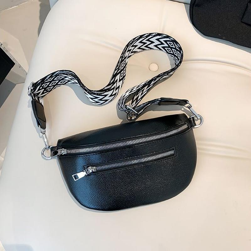 Men's and women's single-shoulder cross-body bags, fashiable and versatile waist bags, cross-body purses