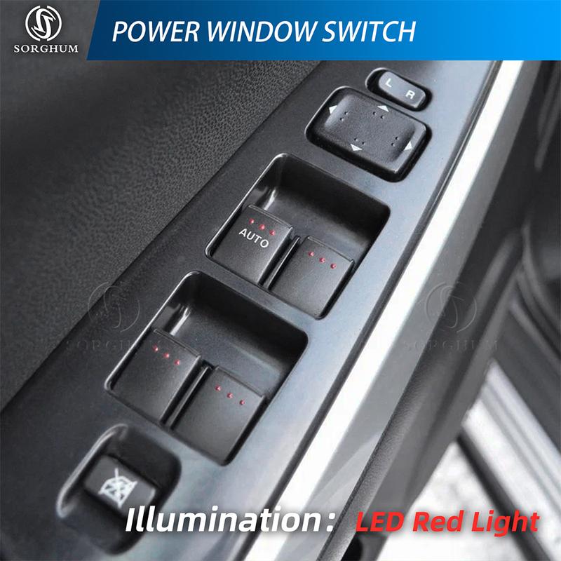 SORGHUM BN8F-66-350A Front Left Driver Side Master Power Window Switch For Mazda 3 GS 2004 2005 2006 2007 2008 2009 BN8F66350A