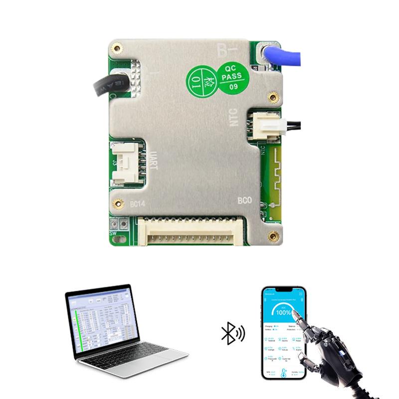 JBD Bluetooth 7S To 14S 13S 48V 52V Lithium Battery Protection Board Smart BMS Balance 24V 36V Li-ion 8S 12S LifePo4 20A 30A