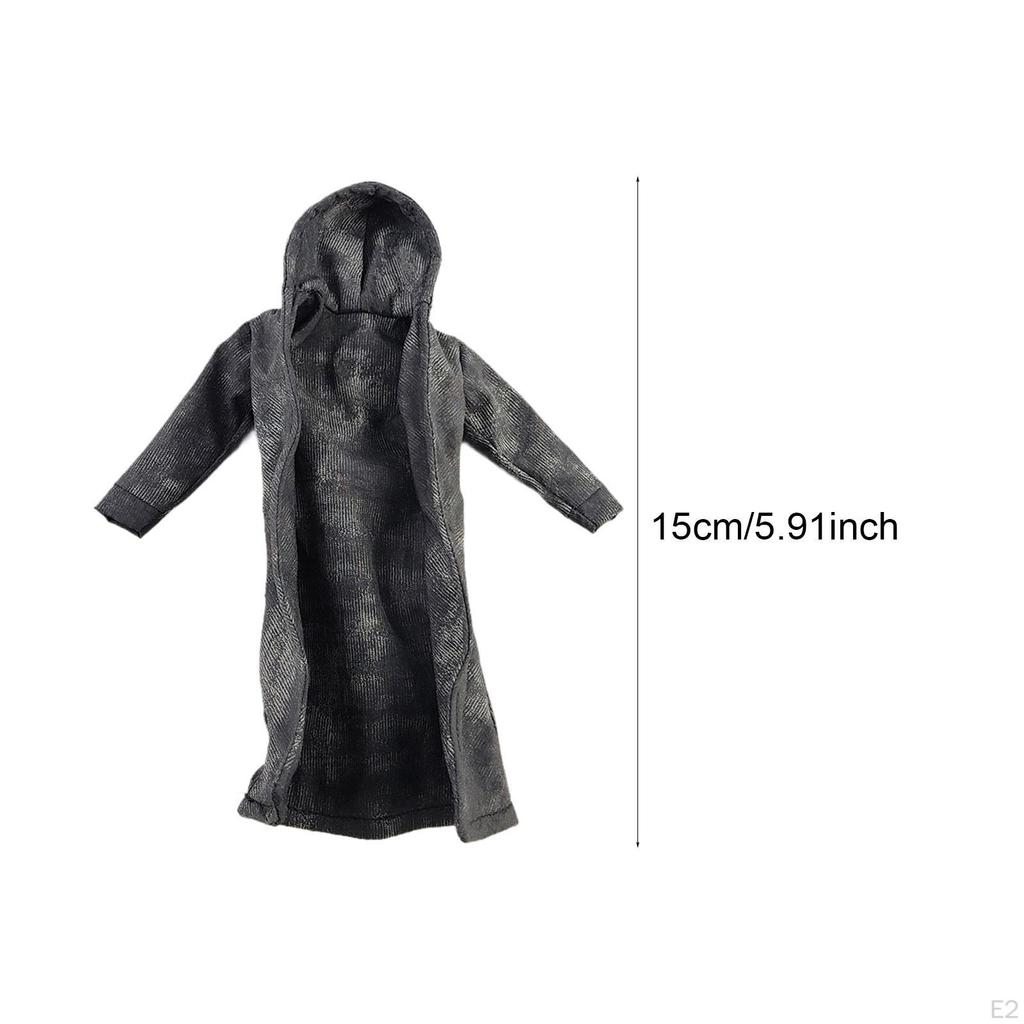 1/12 Scale Male Coat Model Miniature Decoration Accessories Cosplay Windbreak Figure Clothes,