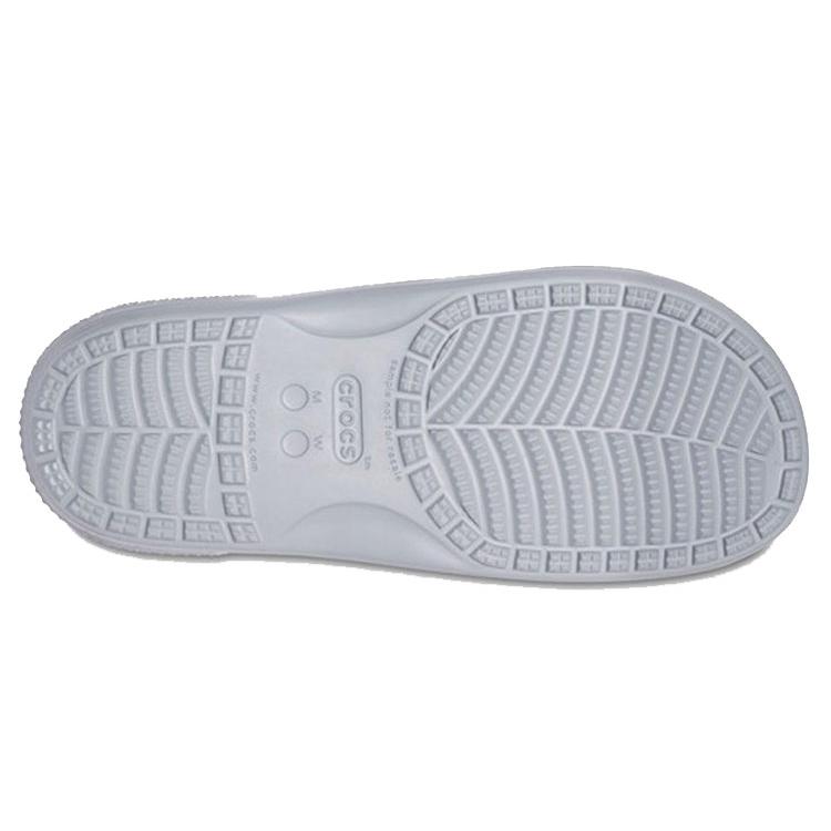 Crocs Classic Double Band Slide Sandals Light Grey 206761-007