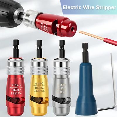 Electrician Wire Stripper Kit For Quickly Stripping Wire Use With Hand Electric Drill Portable Aluminum Alloy Electrician Tool