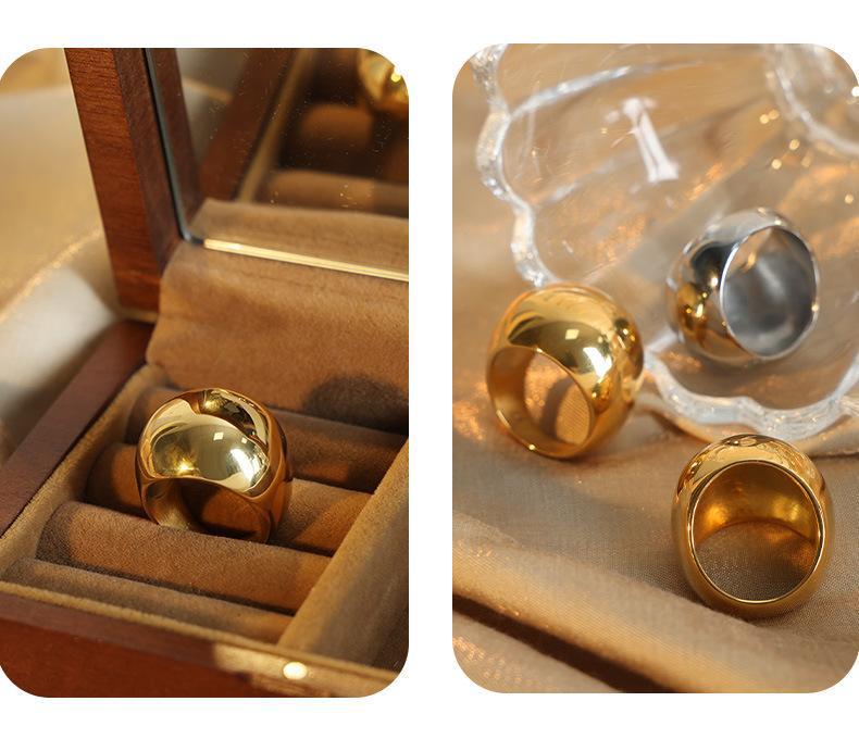 Retro Chinese Titanium Steel Couple Rings: Non-Fading, Unique Design for Women