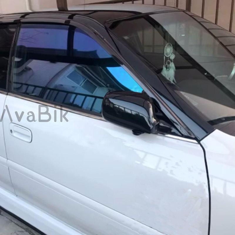 50x150/300CM Boční fólie na zadní sklo automobilu Solární ochrana proti teplu Super fialová Modrá chameleonová Tónování VLT 59% Fólie na čelní sklo