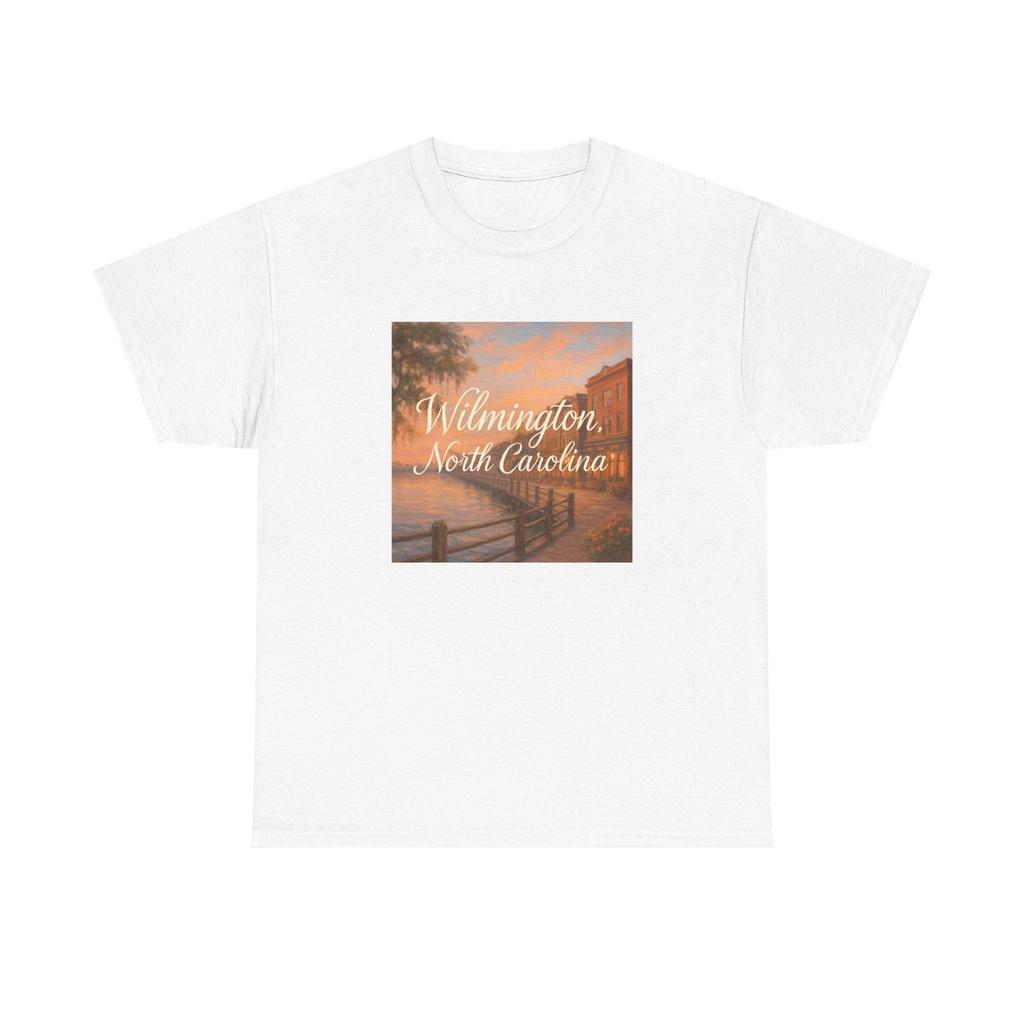 Unisex Adult T Shirt Wilmington North Carolina Riverwalk