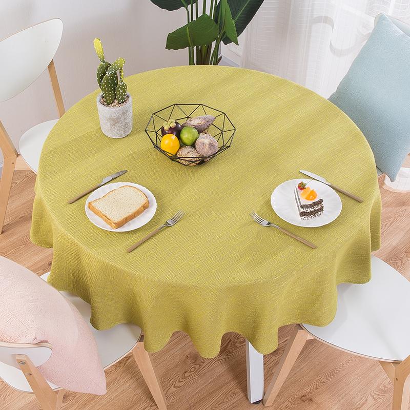Proud Rose Cotton Linen Table Cloths Round Table Cover Nordic For Wedding Party Decorations