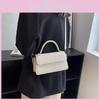 Vintage Texture Women's Bag 2023 New Fashion Simple Square Bag Trendy Crossbody Bag