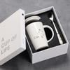 12 Twelve Constellation Ceramic Cups, Water Cups, Gift Box Set, Coffee Cup With Lid Spoon