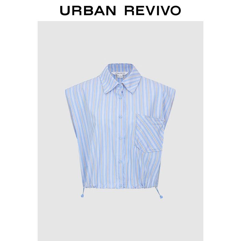 UR2025 Women s Striped Short Sleeve Shirt L