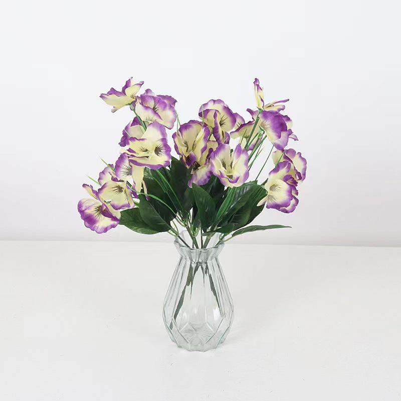 Kleine Stiefmütterchen Simulationsblumen-Ornament für Heimdekoration