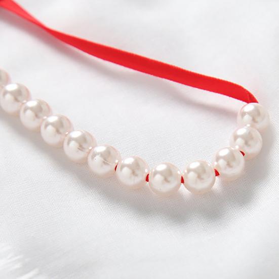 Dámské spodní prádlo Flower Faux Pearls Tanga Sexy G String průhledné kalhotky