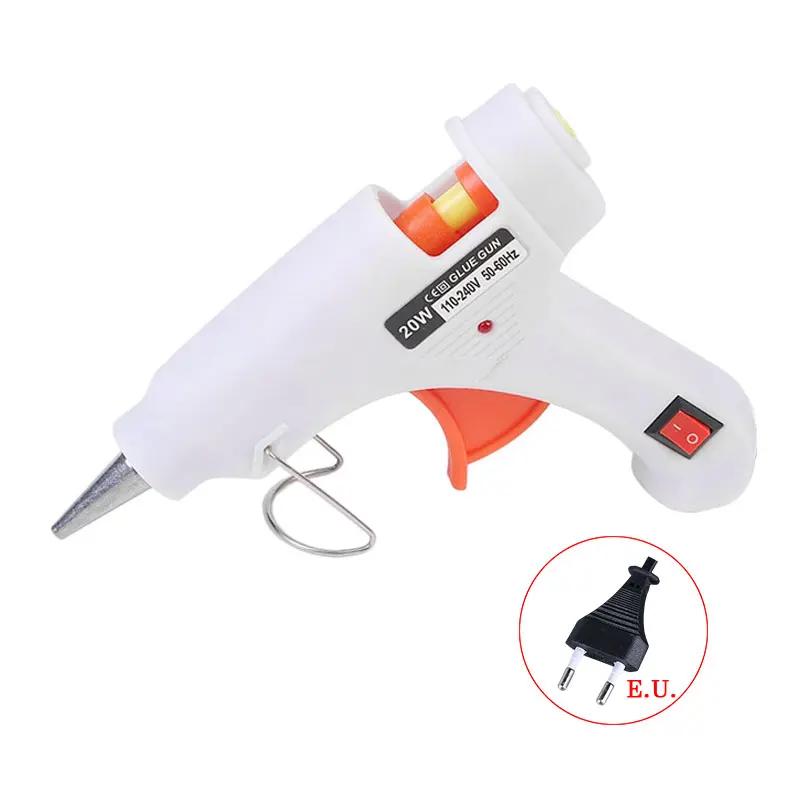 20W Hot Melt Glue Gun with 7mm Glue Sticks Mini Household Heat Temperature Thermo Tool Industrial Repair Tools Gun