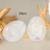 20x Clear Fillable Easter Eggs Eggshell Ornament Interactive Lightweight Basket Stuffers