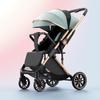 Lightweight Foldable Baby Stroller, High View, Two-Way Pushing, Newborn Essential, Safe, Sit-and-Lie Design