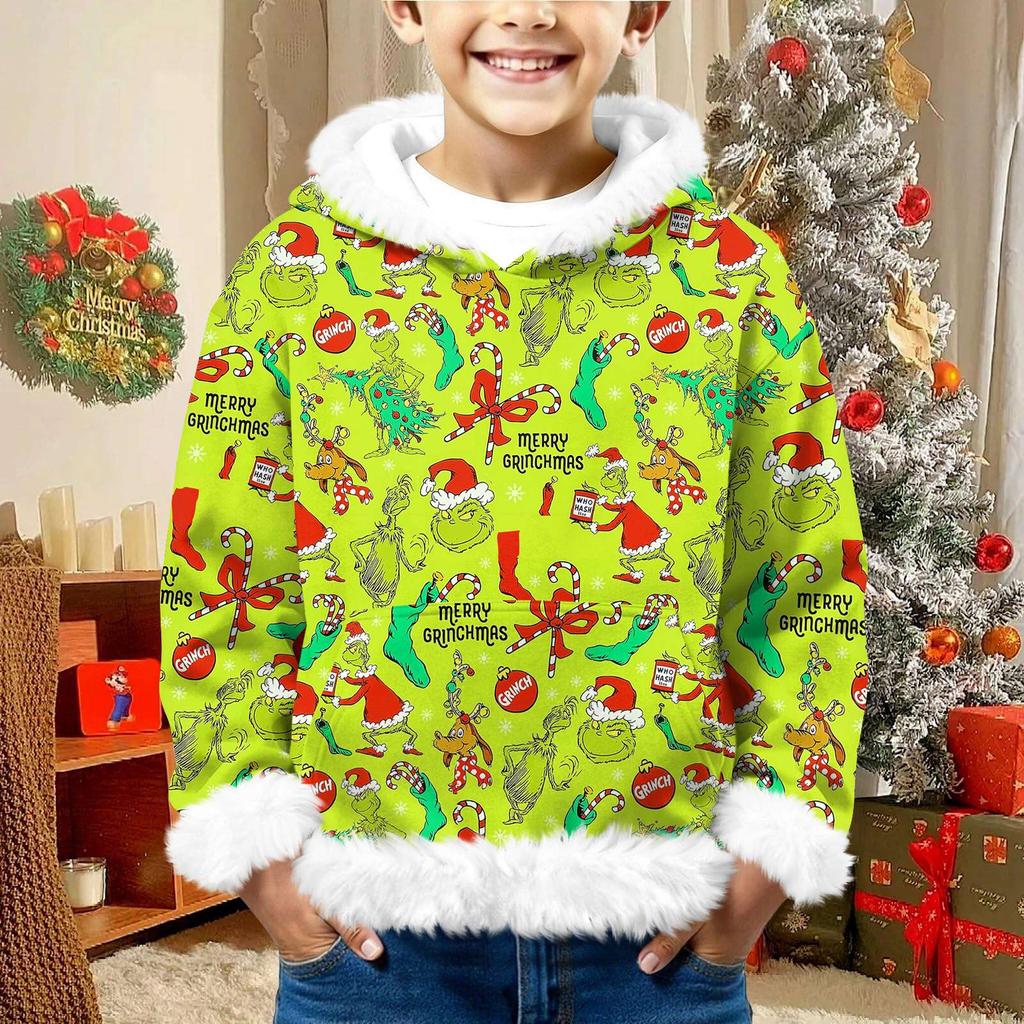 Children's Sweatshirt Girls Boys Long Sleeve Lightweight Casual Hoodie Loose Comfortable  Sweatshirt