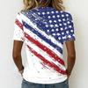 Camicie da Donna T-shirt Trendy con Scollo a V Top Stampati Casual da Donna
