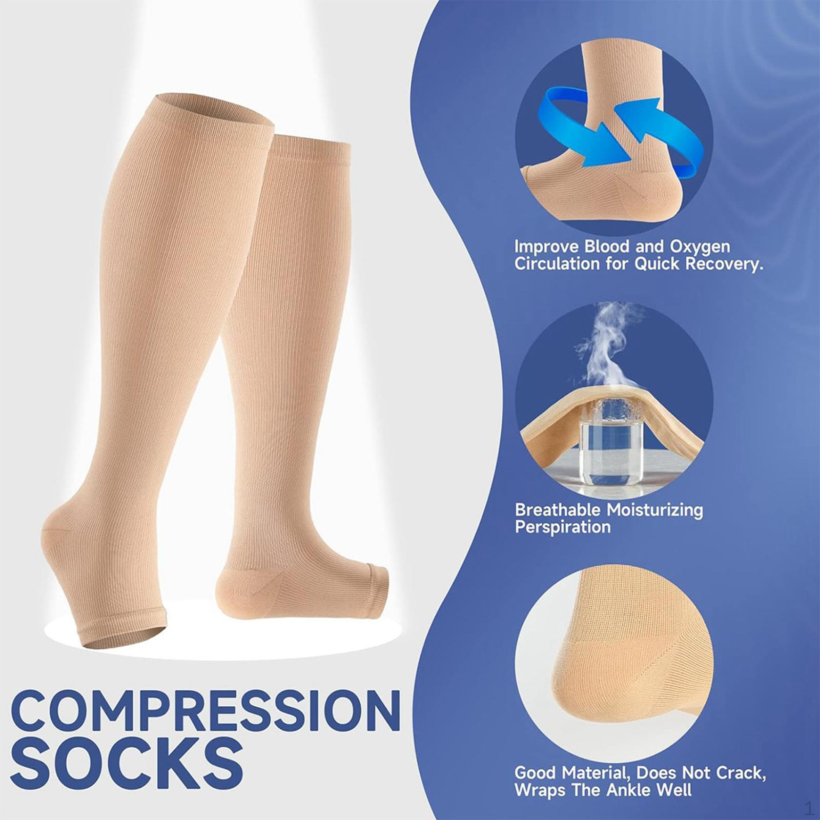 

Усовершенствованные компрессионные носки для улучшенной циркуляции и комфорта XL_skin color