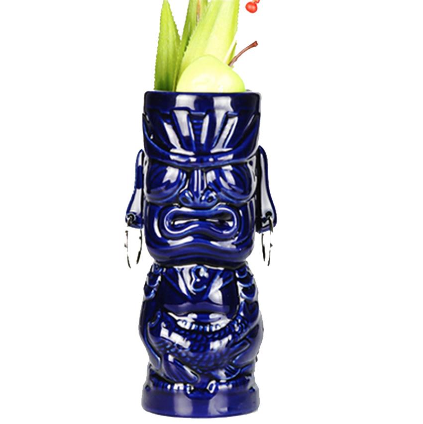 Tiki-hrnky Koktejlová sklenice Pivní hrnek na víno Keramické Tiki hrnky Umělecká řemesla Kreativní Havajské hrnky