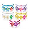 Bohemian Polymer Clay Frangipani Flower Woven Bracelet for Women Stackable Floral Braided Rope Chain Beach Party Jewelry Gift