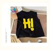 Boys and Girls Light Breathable Sleeveless Casual T-shirt Summer Children's Cotton Alphabet Cartoon Vest