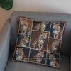 2D Leopard Print Pillow Cover With Ornate Border Pattern Cushion Cover Suitable For Sofa Bedroom Car Pillow Cover