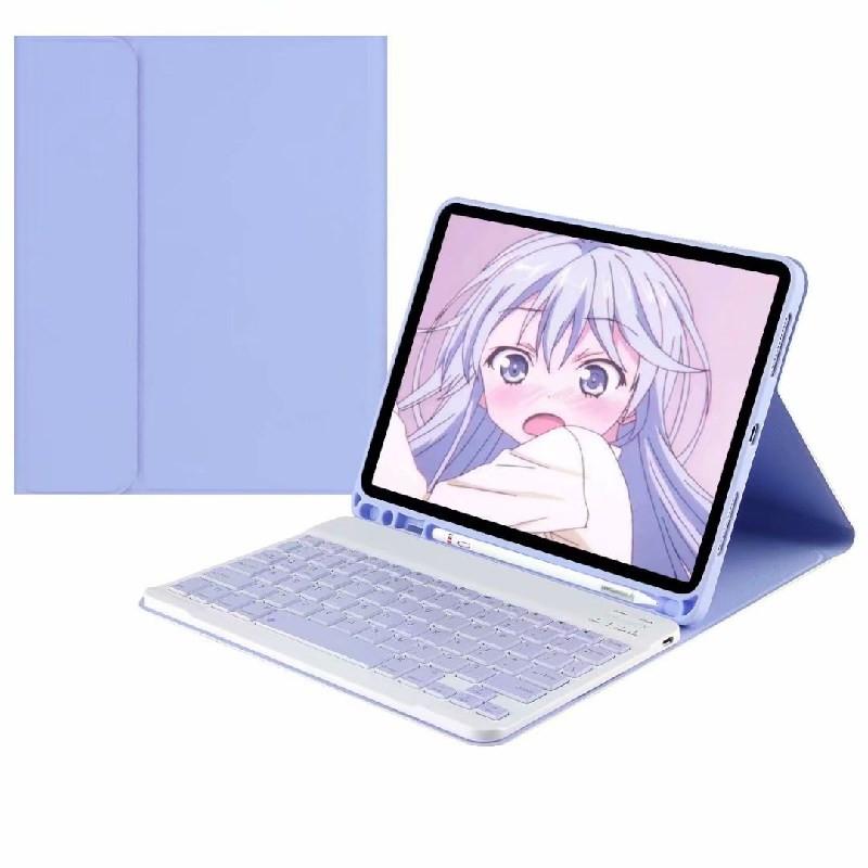 Husă cu tastatură Bluetooth pentru tabletă pentru Samsung Galaxy Tab S6 Lite Tab A7 Lite Tab A7 Tab A8/A9 Tab S7 Tab S8 Tab S9 11 10.5 10.4 8.7 inch Husă din piele