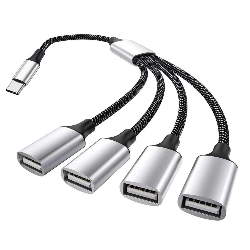 Type-C USB Extender & Charger Adapter: One-to-Four Multi-Function Dock