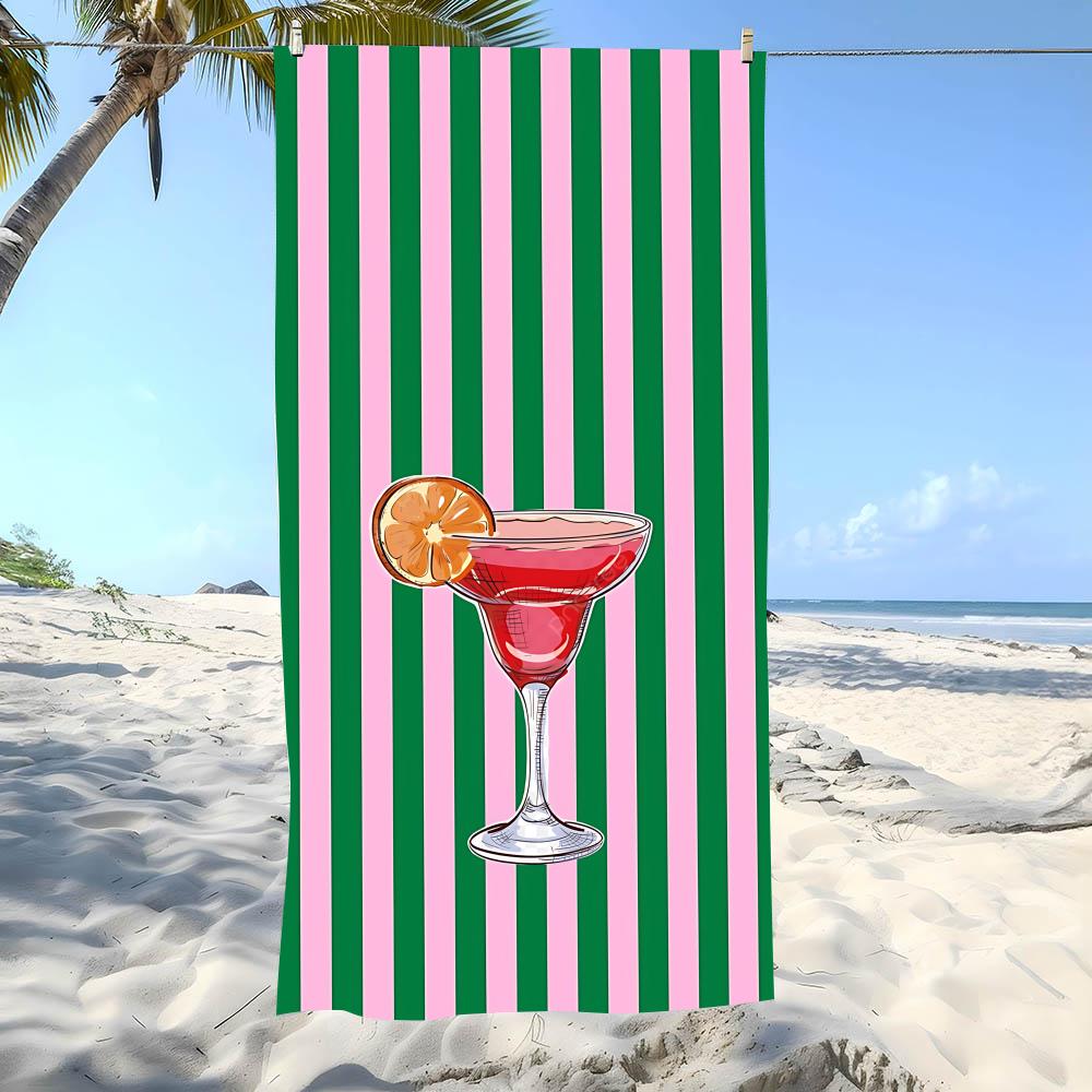 Lively S-Summer Party Prints Towel Beach Towel Oversized Super Absorbent Soft Swim Beachtowels For Men, Women