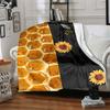 1PC Honeycomb Pattern Blanket - Soft Warm All-Season Throw for Sofa, Bed, Car, Office, Throw For Sofa yy250916105