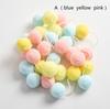 2.5cm 30PCS Creative Handmade Felt Ball Wool Ball Wreath String Ornaments DIY Accessories