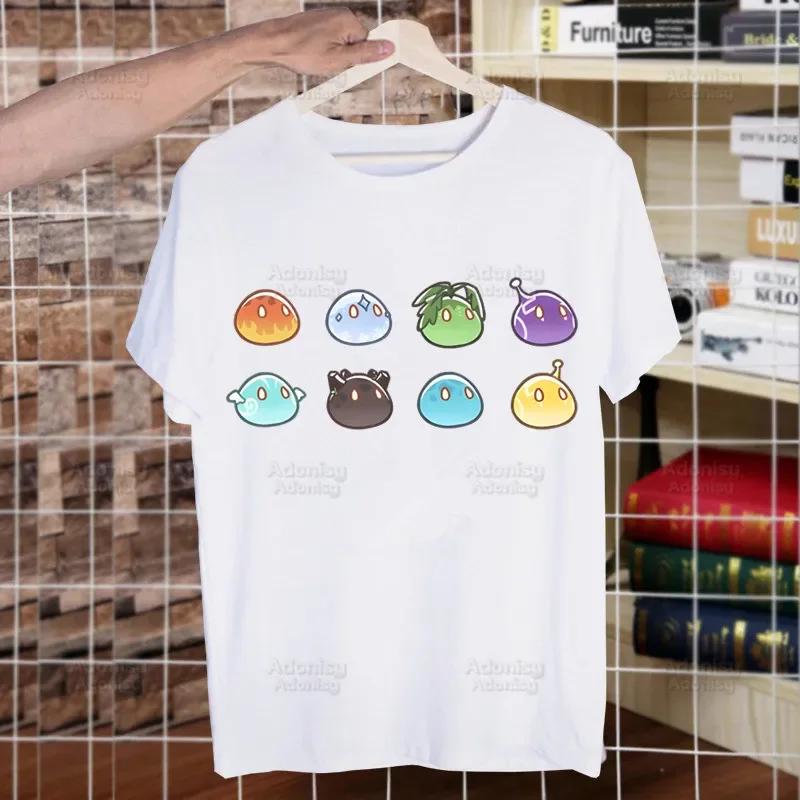 Genshin Impact HuTao Cartoon Kawaii  Unisex's Tshirt Cute Shirt  Unisexs Fashion T-Shirt For  Unisex Casual Tops Short Sleeve Shirt