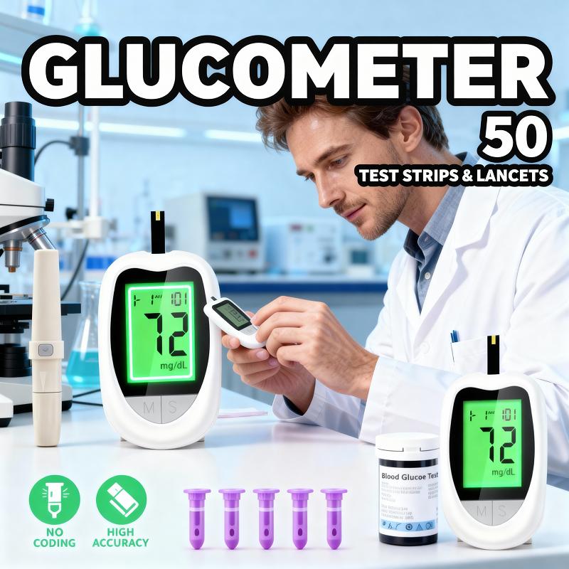 Professional Glucometer – High Accuracy & No Coding, Ideal for Medical Use
