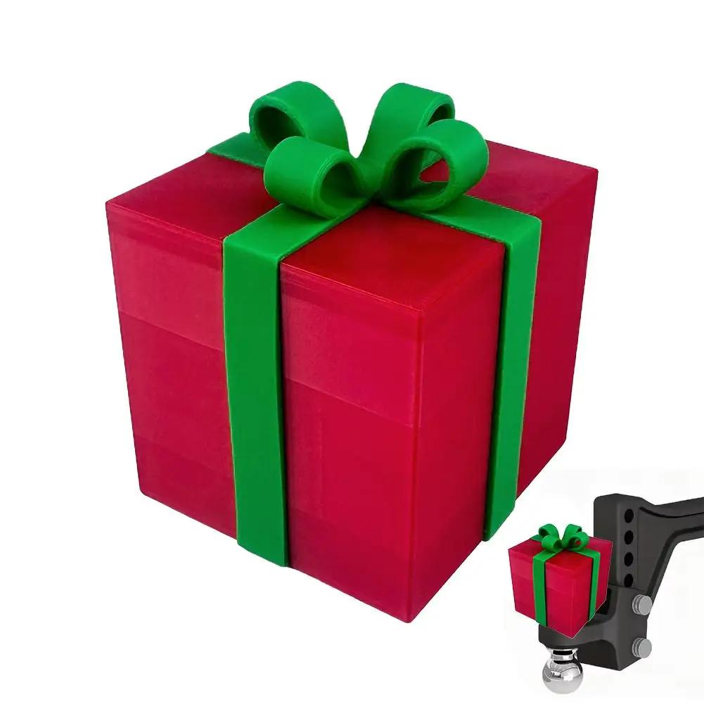 For 50mm Tow Bar Covers Christmas Topic Hat Cap Ornament Tow Bar Cap Universal Hitch Prop Covers For Protection Automobile A8I1