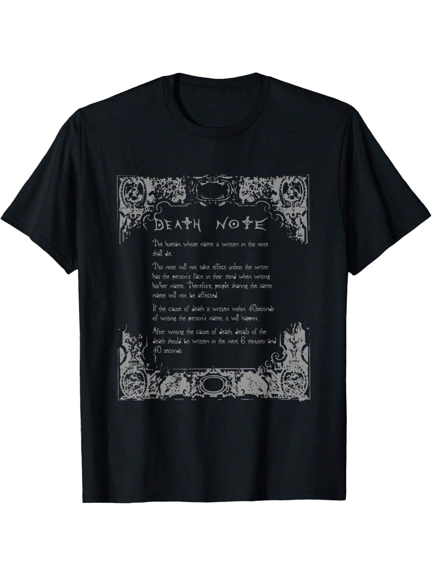 Deaths Notes How To Use Notebook Anime T-Shirt S разноцветный