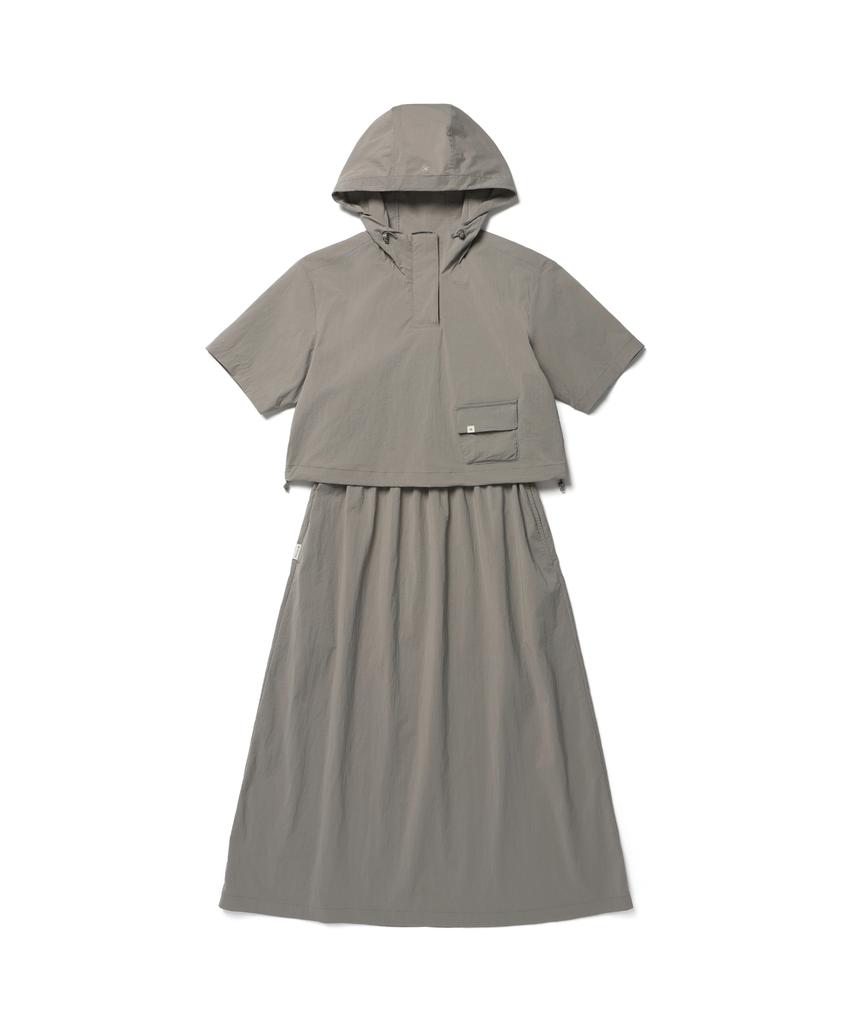 SNOWPEAK APPAREL Root Anorak Dress (S26Mwrop63) Vintage Gray