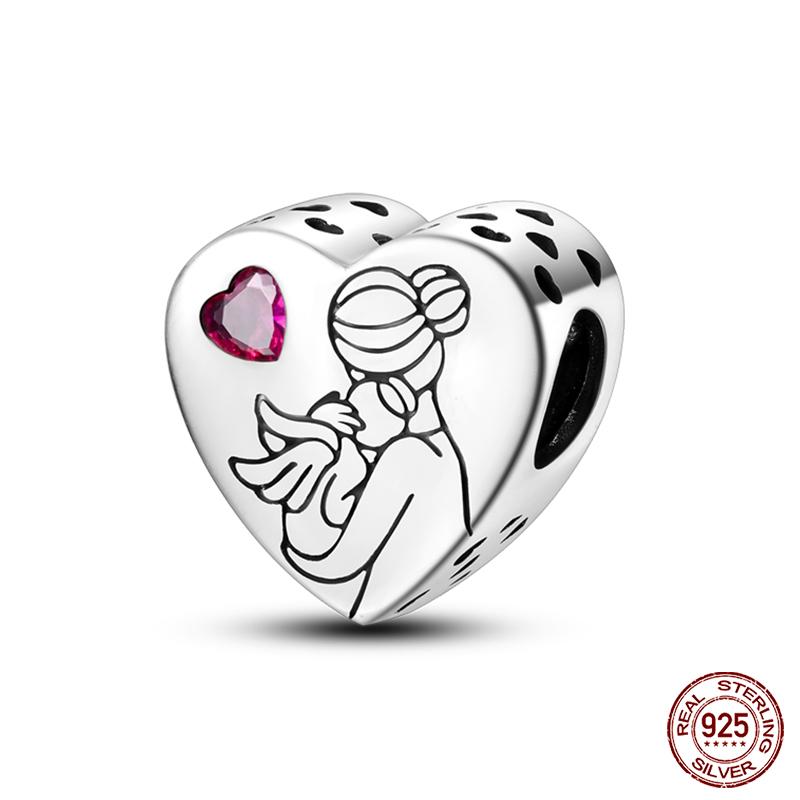 Fit Qikaola Original Bracelet Fashion Bee Astronaut Eiffel Tower Copper Charms Beads Fine Diy Birthday Jewelry For Women